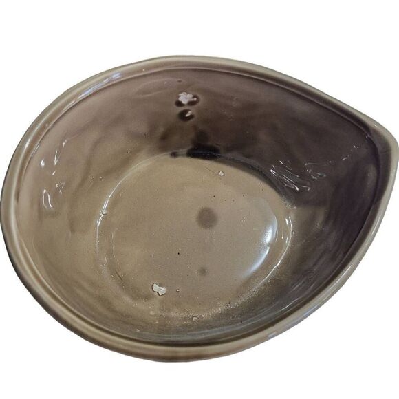 Vintage 1950s Walnut Squirrel With Acorn Canister Cookie Nut Jar Dish Bowl - Picture 5 of 6